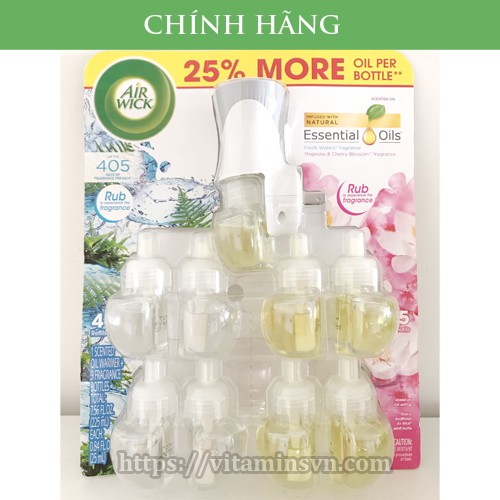 Bộ Tinh Dầu Thơm Cắm Điện Air Wick - Hàng Nhập Mỹ