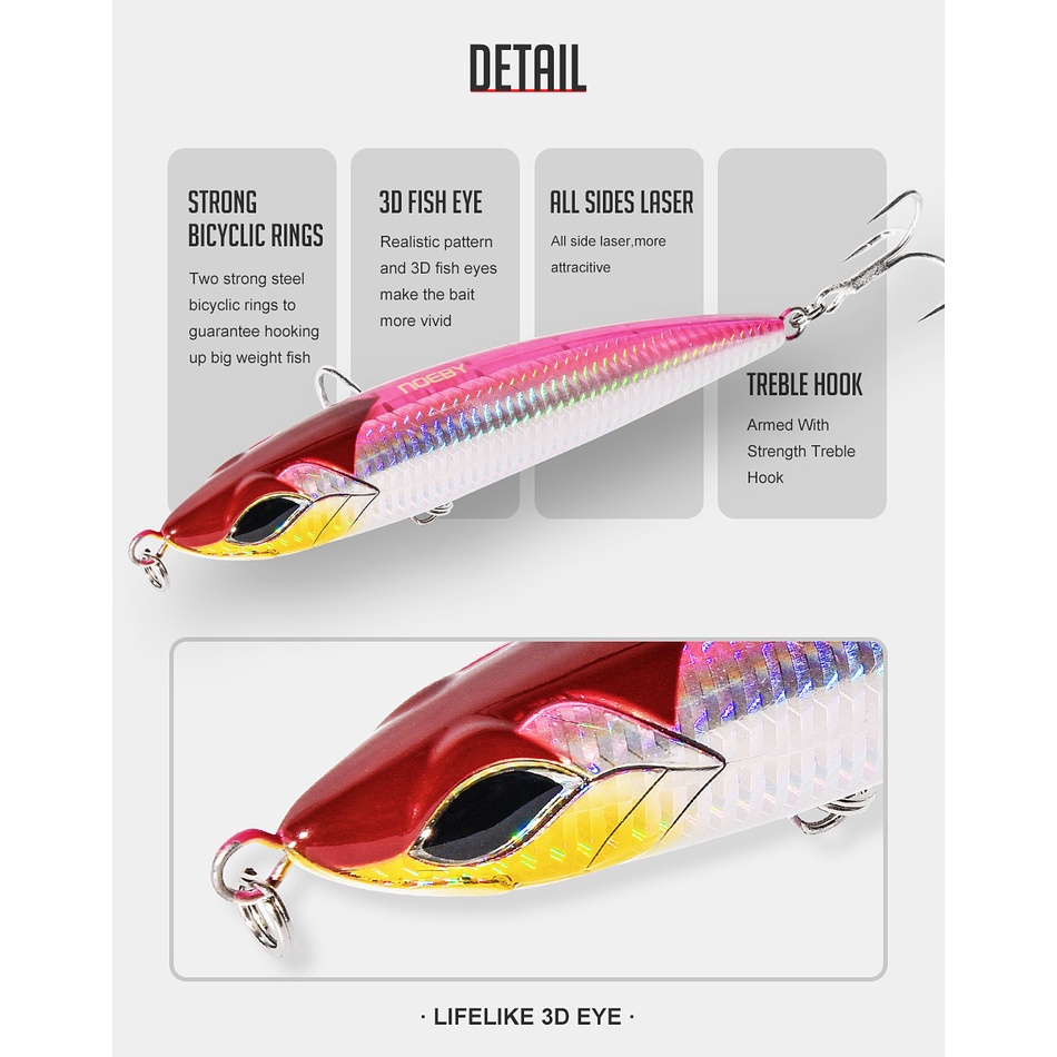 Mồi Giả Câu Cá 16cm/58g 19cm/86g NBL9494