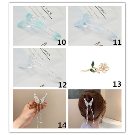 Kẹp Tóc Hình Hoa tulip Phối Tua Rua Thời Trang Cho Nữ