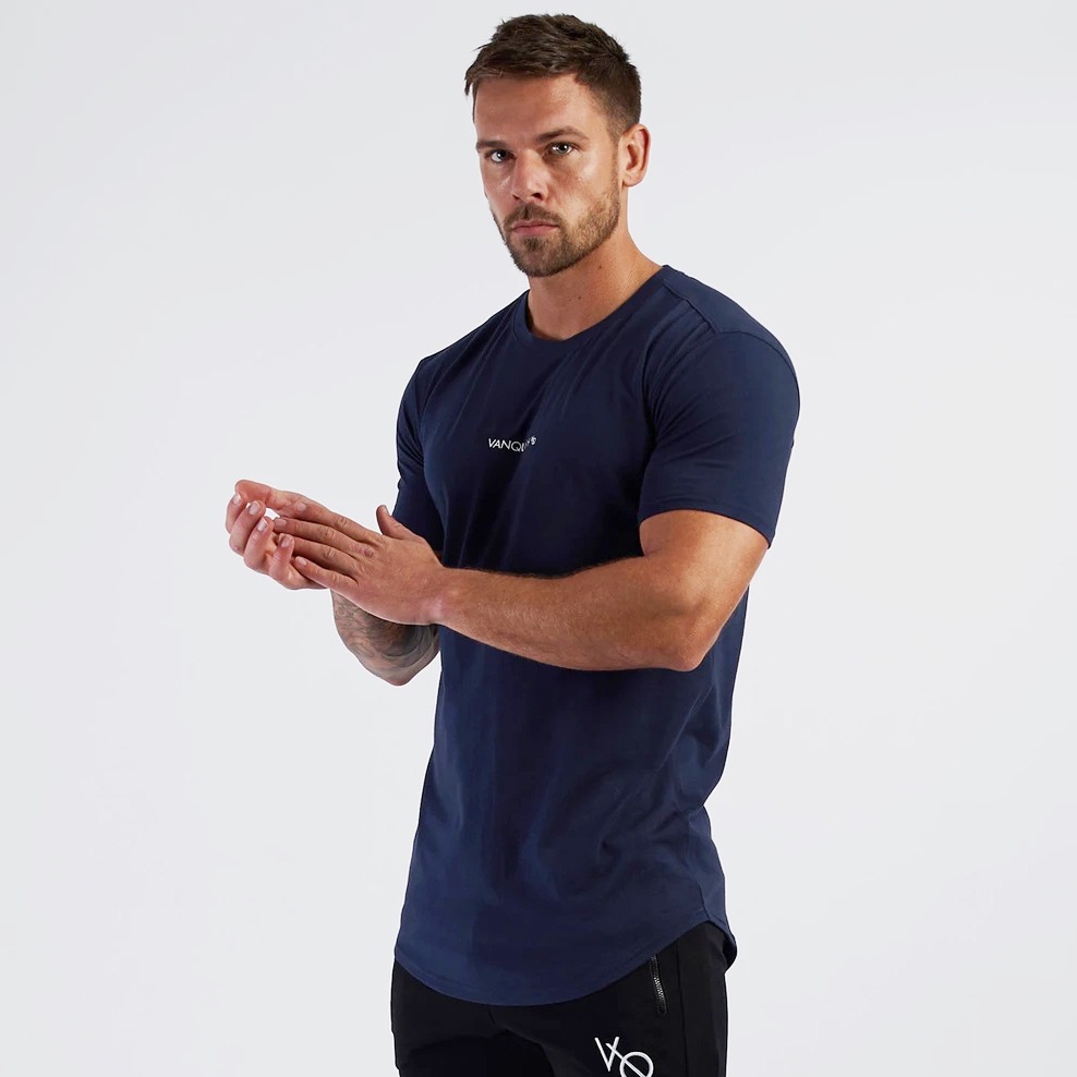 Áo Thun Cotton Tay Ngắn Thoải Mái Cho Nam