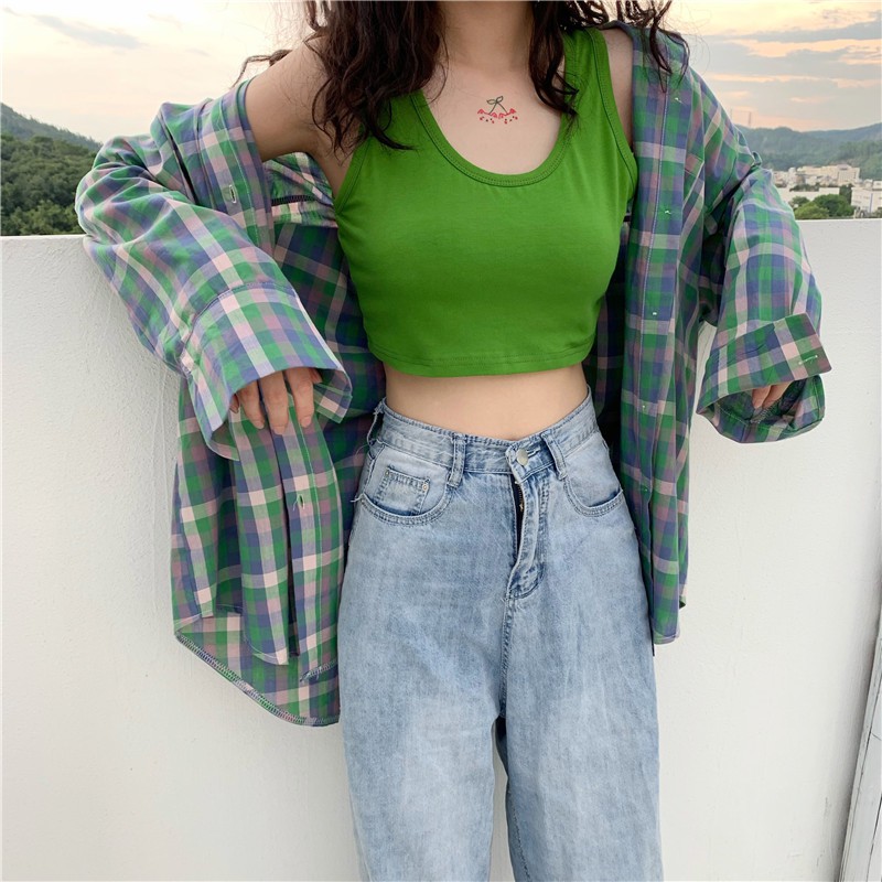 Áo thun croptop ba lỗ 6 màu siêu rẻ A0083 | BigBuy360 - bigbuy360.vn