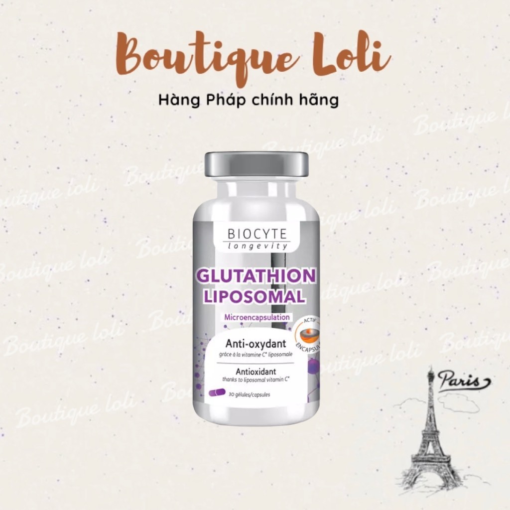 VIÊN UỐNG TRẮNG DA NGĂN OXY HOÁ BIOCYTE GLUTATHION 30v
