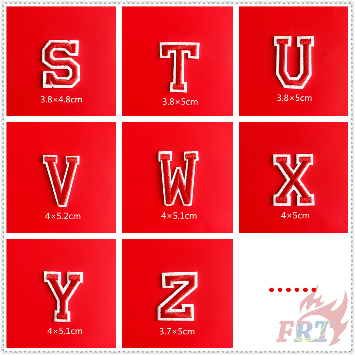 ✿ Colorful English Letters：Red Letter Iron-on Patch ✿ 1Pc Diy Embroidery Patch Iron on Sew on Badges Patches