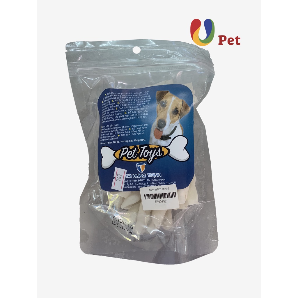 Combo Thức Ăn Classic Pets Cho Chó Con Vị Sữa 400g/gói & Bánh Thưởng Xương Da Sữa Bò THT MS: 767 - U pet