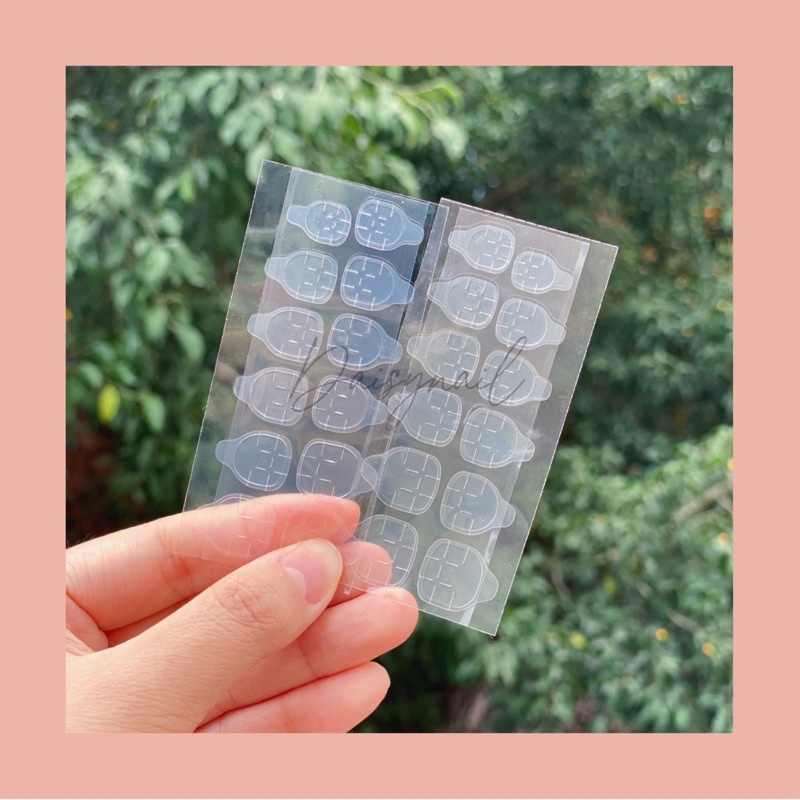 Miếng Keo Dán Móng Giả, 12 Tấm, 24 Tấm Hai Mặt Daisyvn