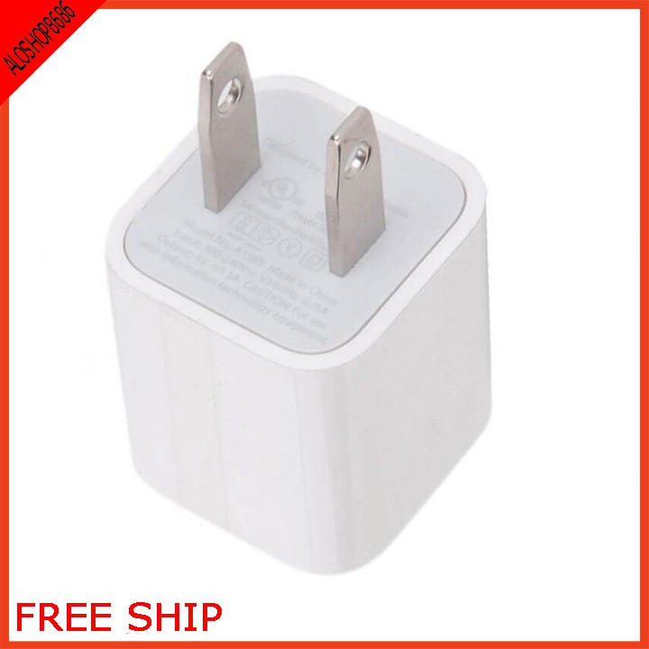 [FREE SHIP ĐƠN 50K] Củ Sạc iphone Vuông 5V-1A - Tiêu Chuẩn Châu Âu ALOSHOP8686