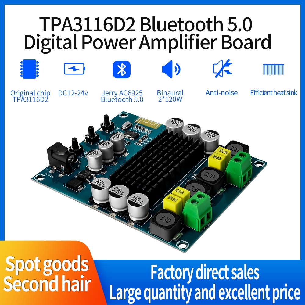 Mô Đun Khuếch Đại Âm Thanh Bluetooth TPA3116D2 XH-M548 2x120W