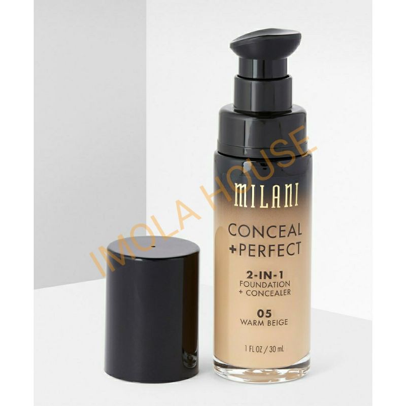 Kem nền MILANI Conceal + Perfect 2 in 1 Foundation & Concealer (30ml)