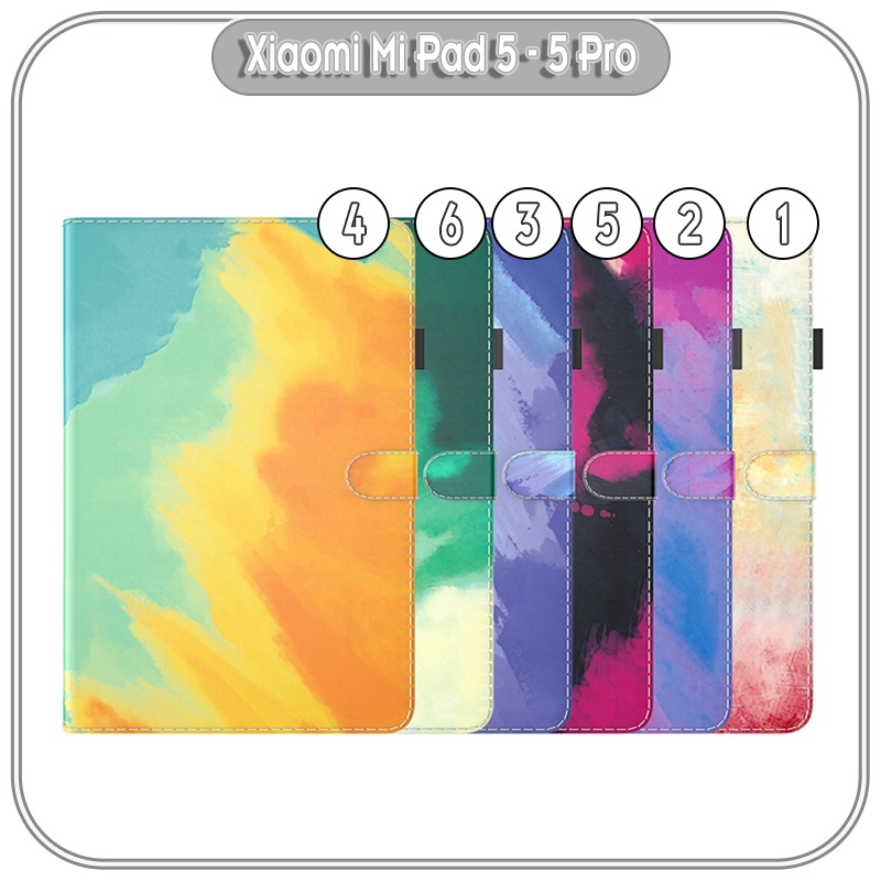 Bao da cho Xiaomi Pad 5 - 5 Pro 2 màu Gradient , viền TPU dẻo đen