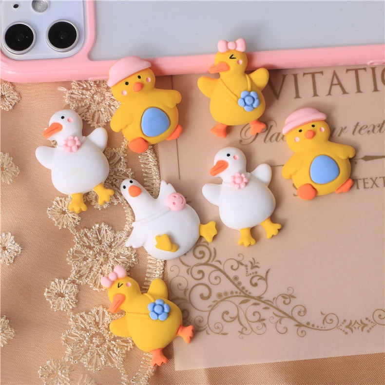 Charm  slime/ Dụng Cụ Charm Trang Trí  Hình Chú Vịt Đáng Yêu