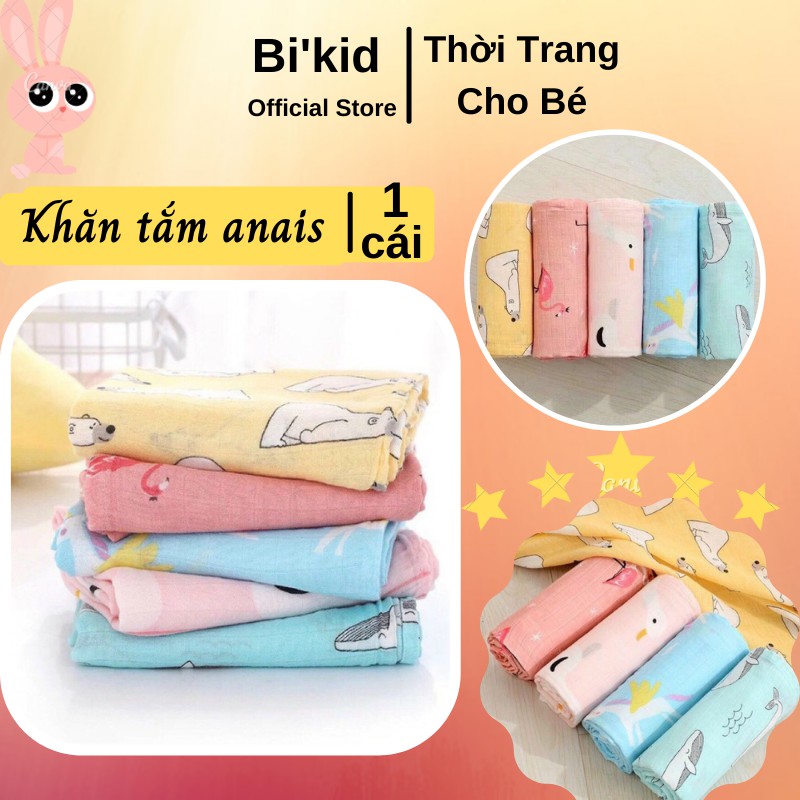 Khăn tắm Aden Anais📌FREESHIP📌 (110*110cm) sợi tre tự nhiên thấm hút an toàn cho bé