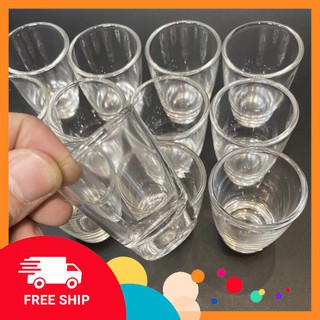 Set 12 chén uống rượu mắt trâu bằng thuỷ tinh
