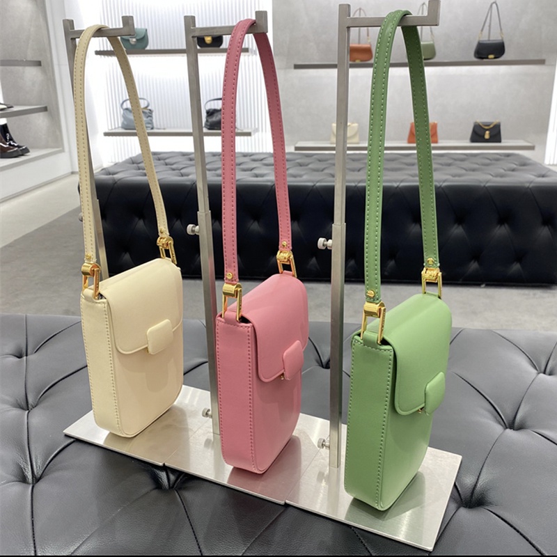 Cnk22 new CK2-50270819 Túi Đeo Chéo Đựng Điện Thoại Thiết Kế Hình Vuông Nhỏ Nhắn Xinh Xắn Dành Cho Nữ