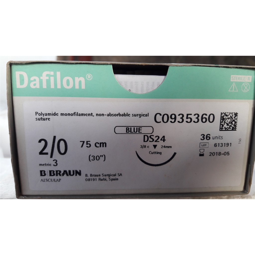 1 Sợi Chỉ Khâu Phẫu Thuật Dafilon - BBraun - Chỉ Không Tan Polyamid