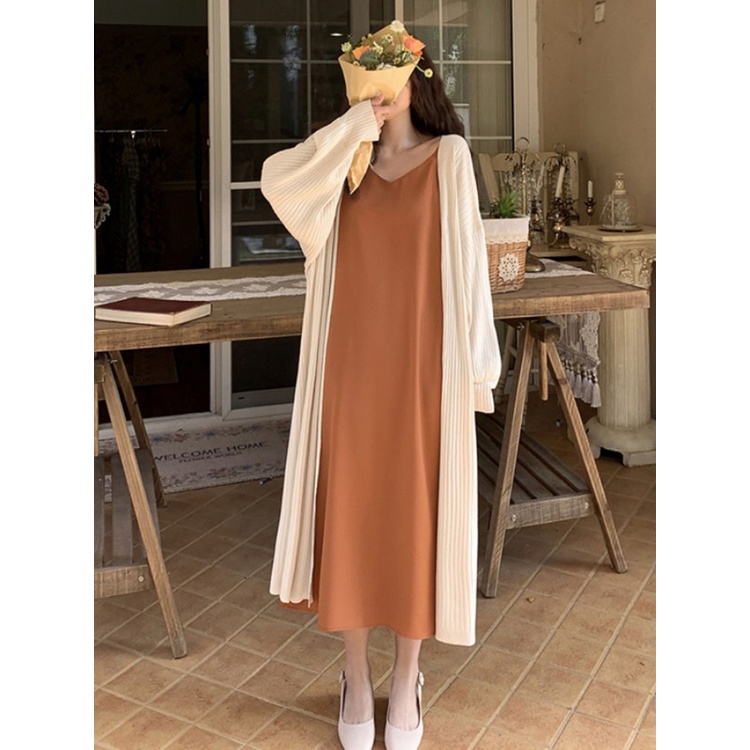 Áo khoác len đan nữ Dáng dài Dài tay Thu Đông Ulzzang Hàn Quốc Áo choàng len nữ Kiểu dáng Cardigan Thời trang | BigBuy360 - bigbuy360.vn