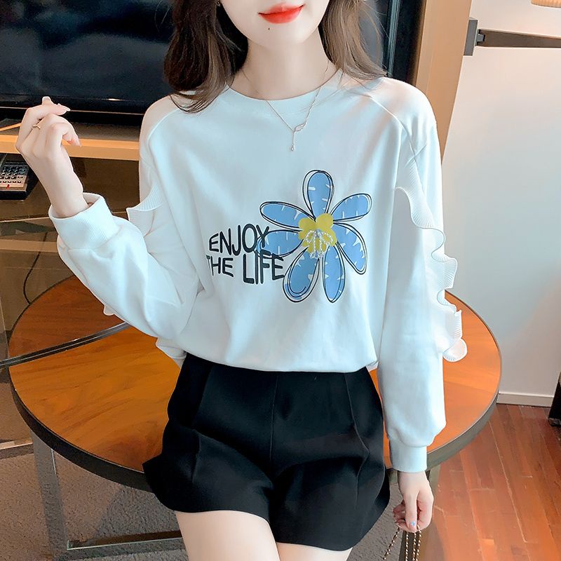Áo Hoodie Nữ Tay Dài In Chữ Thời Trang Trẻ Trung