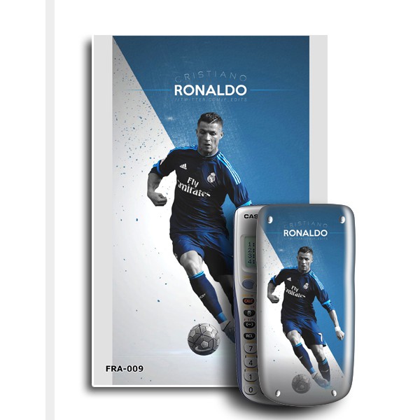 Decal trang trí máy tính Casio/Vinacal Fan Real Madrid 009
