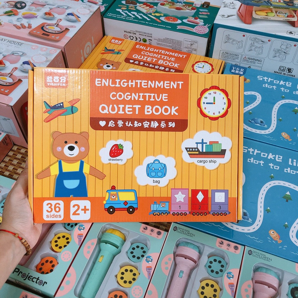 [Sẵn Hàng] Sách Bóc Dán 17 Chủ Đề, Bảng Bận Rộn Quiet Book, Busy Board, Học liệu bóc dán montessori Cho Bé 2-6 tuổi
