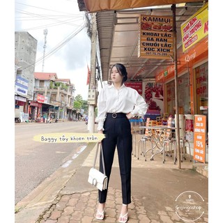 Quần tây, quần baggy tây lưng siêu cao , quần baggy nữ