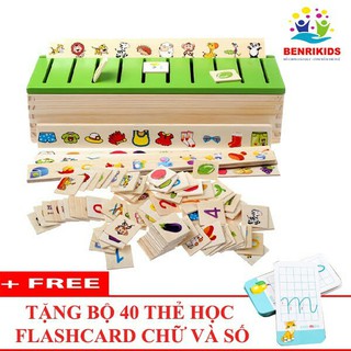 Đồ chơi gỗ thả hình theo chủ đề