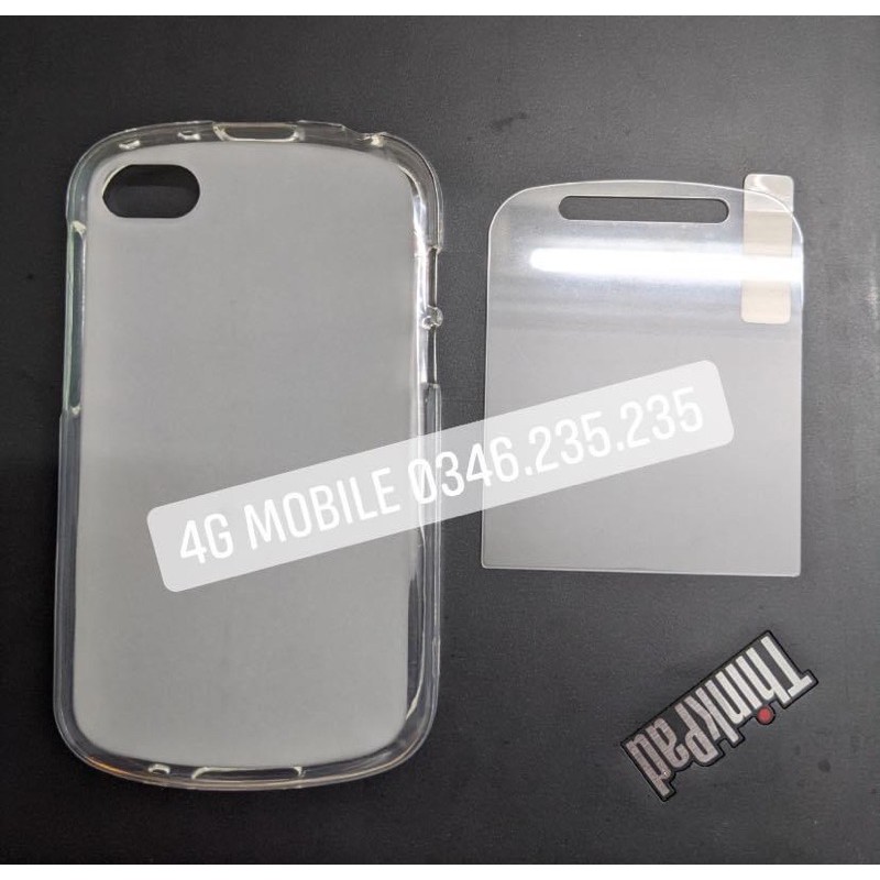 Combo: Ốp dẻo Kính cường lực BlackBerry Q10