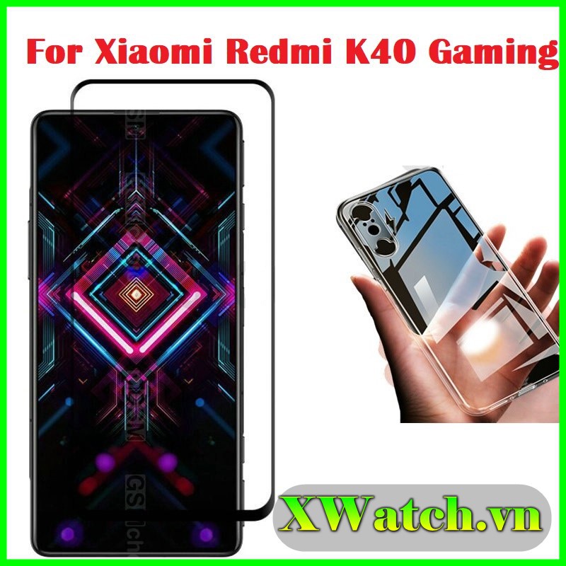 Ôp lưng silicon Xiaomi Redmi K40 Gaming / Cường lực Full màn K40 Gaming