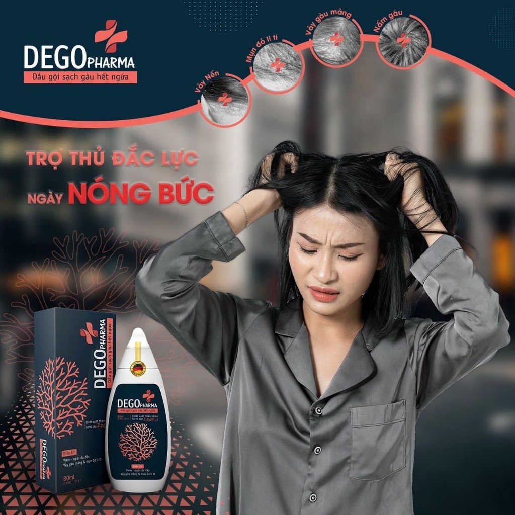 [CỰC HOT] Dầu gội đầu sạch gàu, nấm da đầu, phục hồi nang tóc và chống rụng tóc, dầu gội thảo dược an toàn DEGO PHARMA