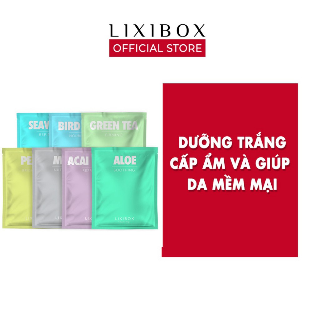 Mặt nạ giấy Lixibox, ( bộ 7 cái , 23gr/cái)