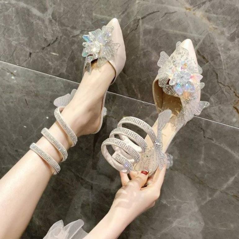 Giày cao gót tiểu thư đính đá
