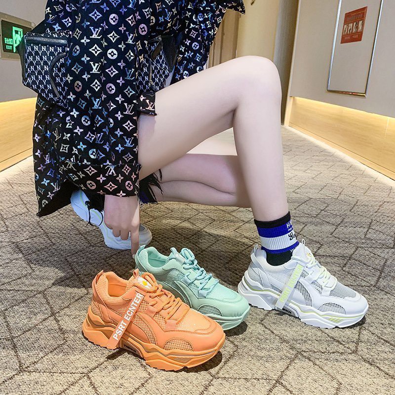 (3 màu) Giày nữ,giày thể thao sneaker PSRT hoa cúc mới 2020
