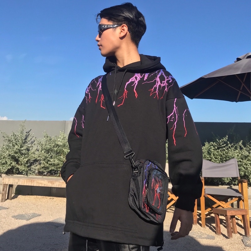 ÁO KHOÁC HOODIE UNISEX EVIL PHẢN QUANG