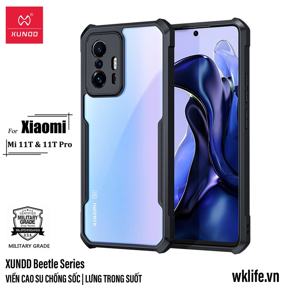 Ốp Xiaomi Mi 11T / 11T Pro XUNDD Bảo Vệ Camera Chống Sốc 3M