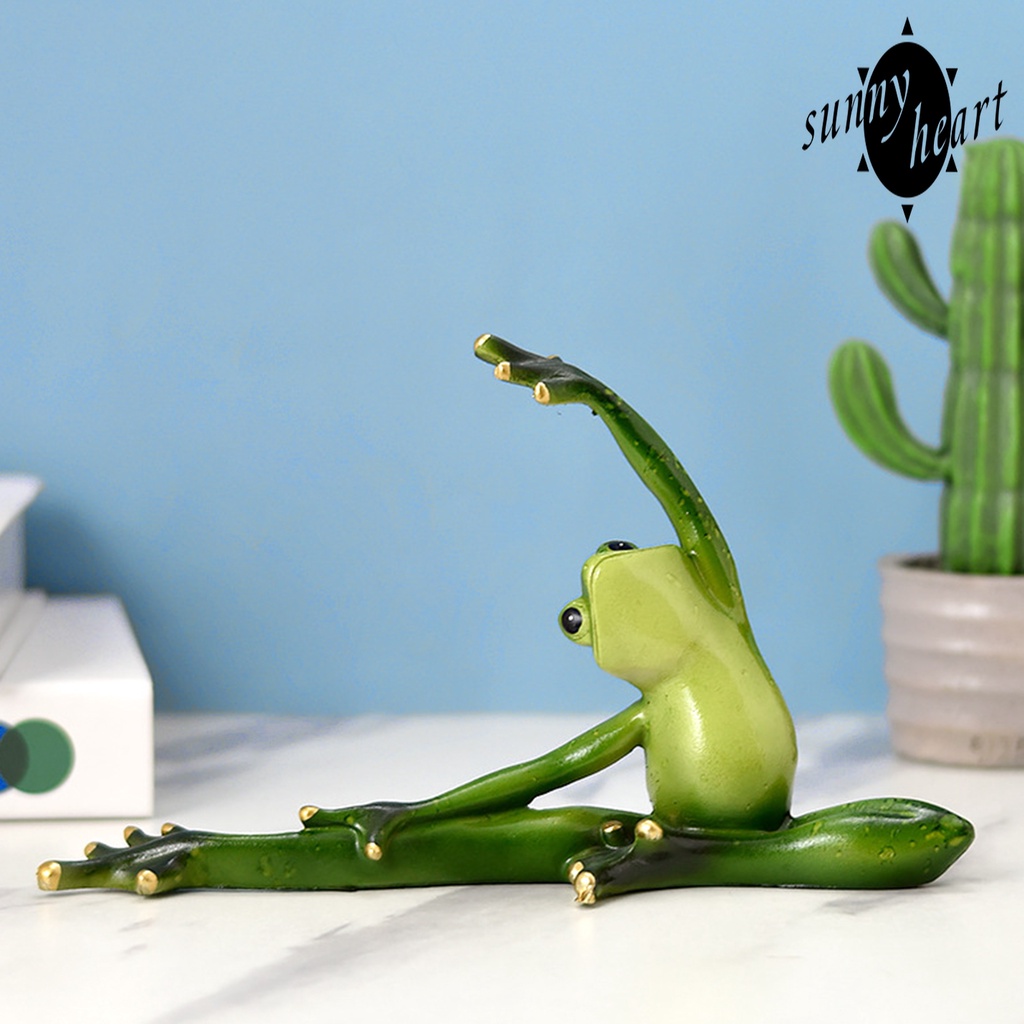 Tượng Ếch Nhiều Màu Sắc Bằng Nhựa Resin Trang Trí Tiểu Cảnh/Tập Yoga