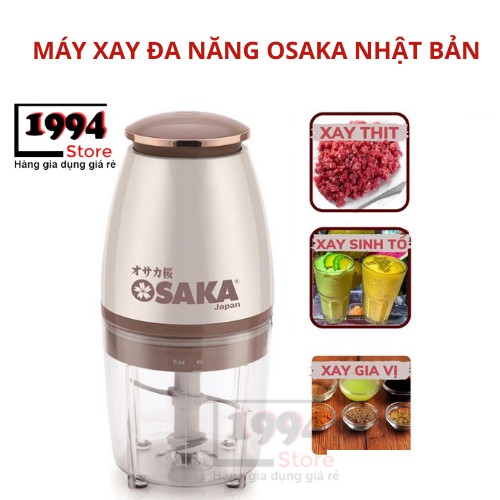 [HÀNG CHÍNH HÃNG] Máy xay OSAKA Nhật Bản - Máy xay mini đa năng cao cấp cầm tay,xay thịt, xay đá nhỏ - Bảo Hành 12 Tháng