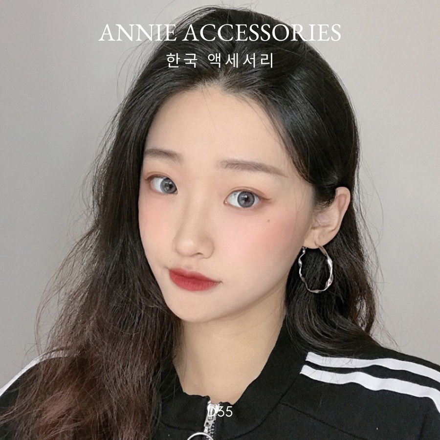 Bông tai tròn nhiều size cá tính dành cho nữ ANNIE - D07
