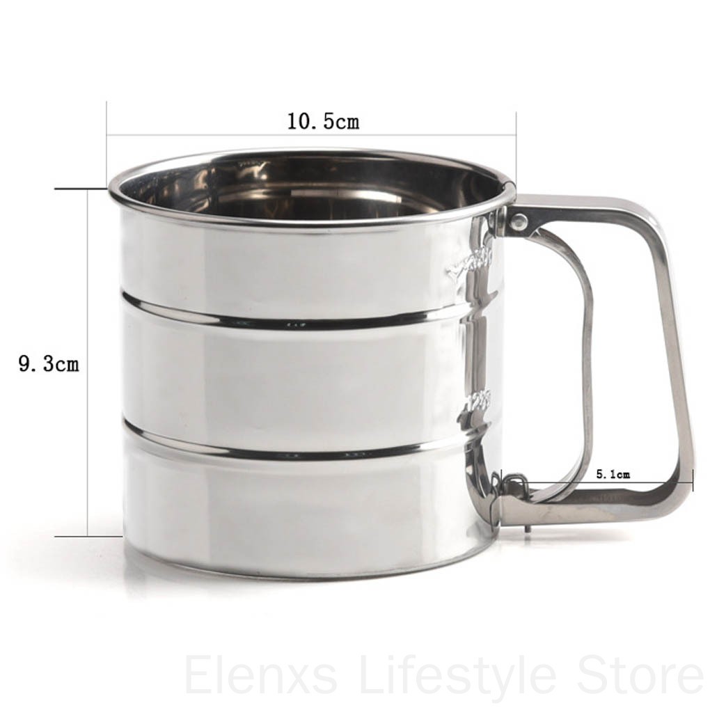 Cốc Rây Bột Bằng Chất Liệu Thép Không Gỉ