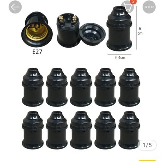 Đuôi bóng đèn E27 ngồi tường.