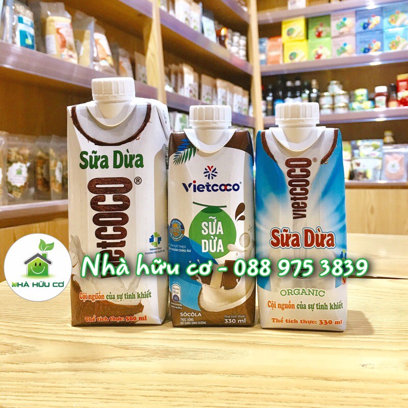 Sữa dừa hữu cơ Vietcoco/ sữa dừa nguyên chất Vietcoco