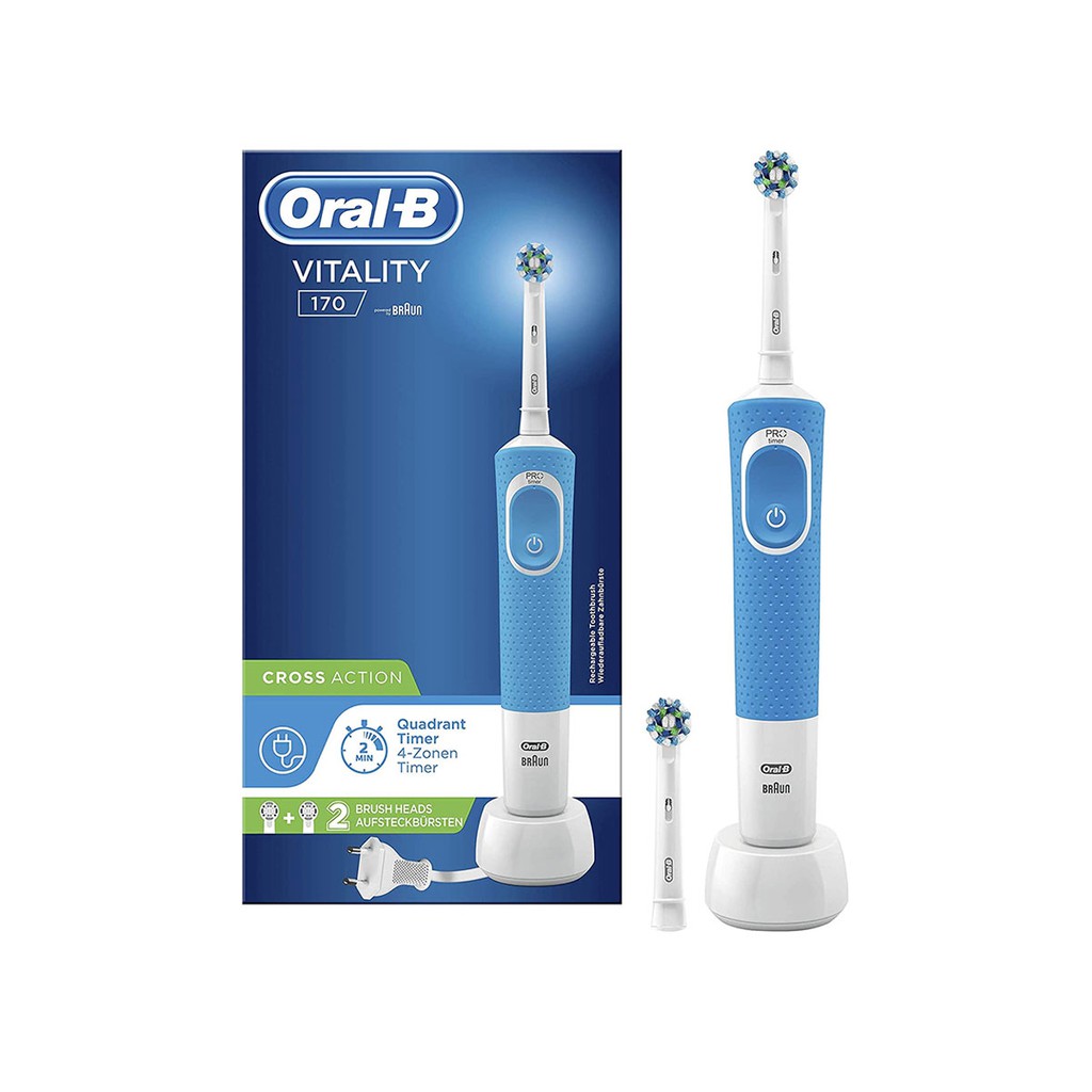 [Chính hãng] Bàn chải điện Oral B Braun Vitality 170 Cross Action - Made in Germany (sản xuất tại Đức)