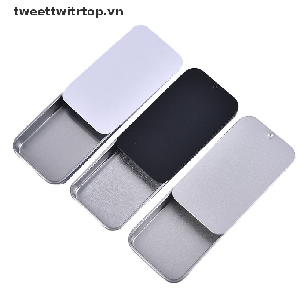 1 Hộp Thiếc Mini Có Nắp Trượt Dùng Đựng Đồ Trong Đám Cưới