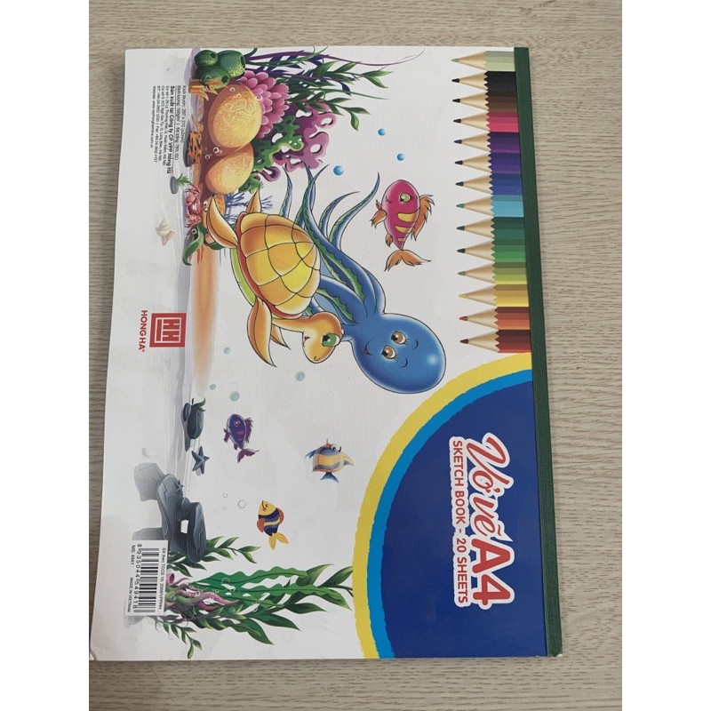 Vở vẽ Hồng Hà A4 Sketch Book- 20 sheets