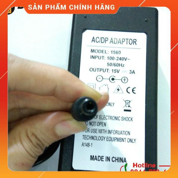 (Có sẵn) Sạc loa di dộng kéo tay 15V 3A có đèn báo _Siêu rẻ