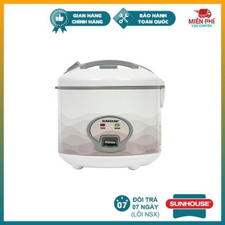 Nồi Cơm Điện 1.8L Sunhouse SHD8602, Nồi Cơm Điện Sunhouse Siêu Bền, Bảo Hành Toàn Quốc, Lòng Nồi Chống Dính Whitford