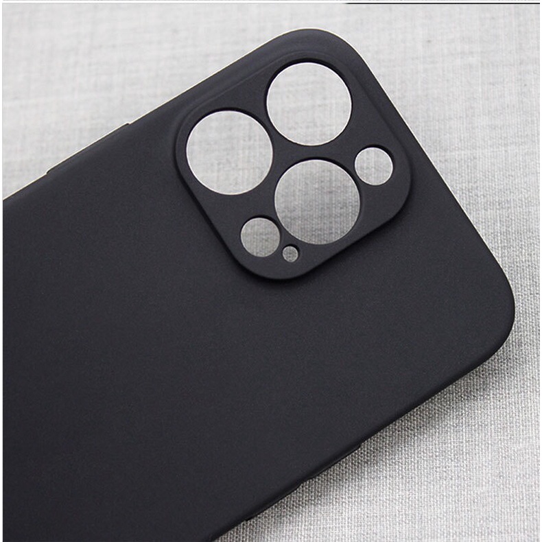 Ốp lưng ip silicon dẻo cạnh vuông đen IP 12/12pro/12promax/13/13pro/13promax/14/plus/pro/promax