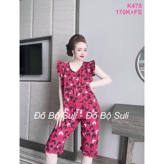 Đồ Bộ Lụa Nhật Lửng Nhiều Kiểu Họa Tiết - Đồ Bộ Suli