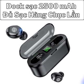 Tai Nghe Bluetooth Cảm Ứng Cao Cấp Tích Hợp Sạc Dự Phòng 2500mAh + Giá Đỡ Điện Thoại, Bass Cực Hay Và Kháng Nước Tốt F9