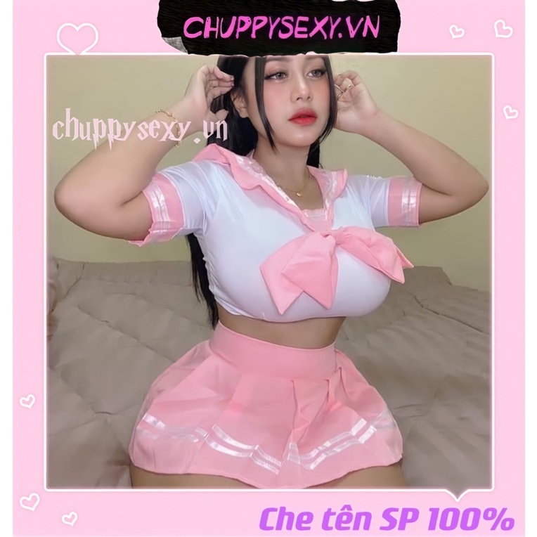 BỘ COSPLAY NỮ SINH HỒNG BIGSIZE - SHIP HỎA TỐC SG