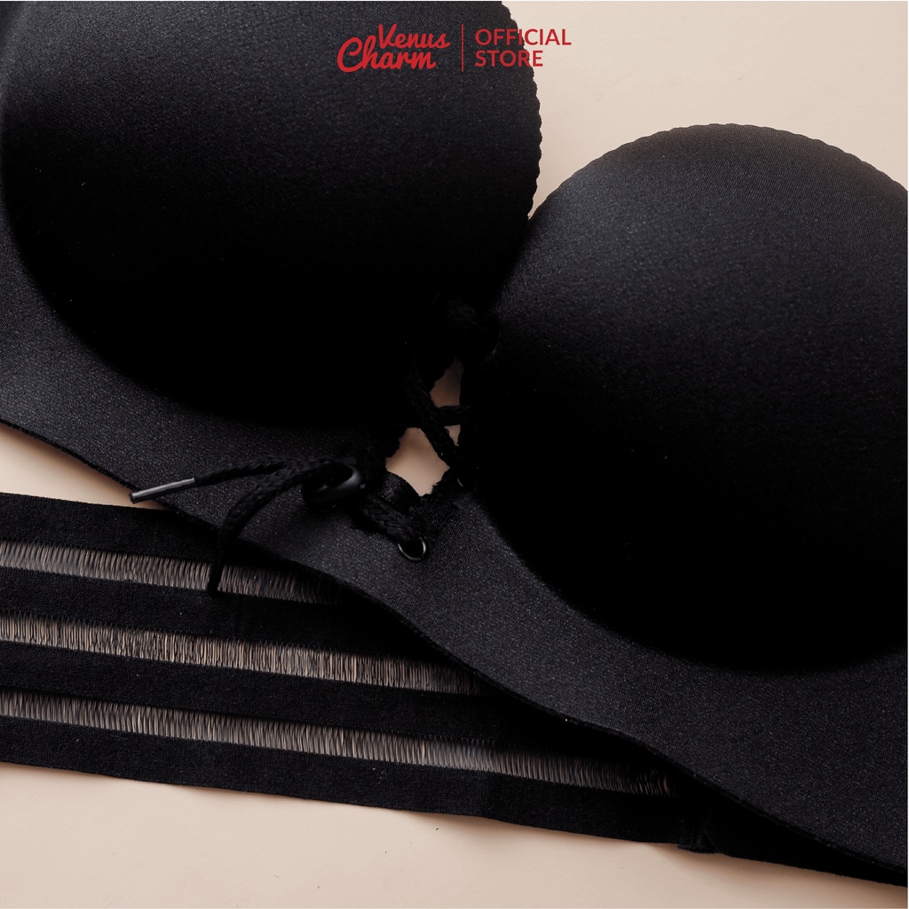 Áo quây ngực su đúc rút dây Venus Charm quai lưng trong suốt đệm siêu nâng đẩy 2902