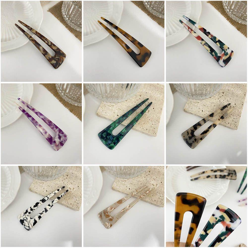 Trâm Cài Tóc Chữ U Bằng Kim Loại Phong Cách Vintage Thời Trang