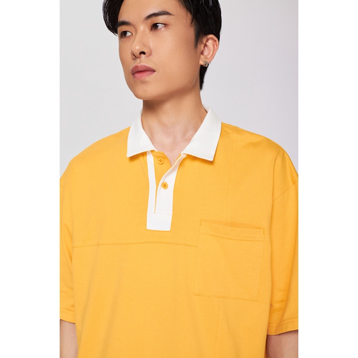 Áo Polo Nam BOO Dáng Loose Phối Can Thân Phong Cách Casual Lịch Lãm